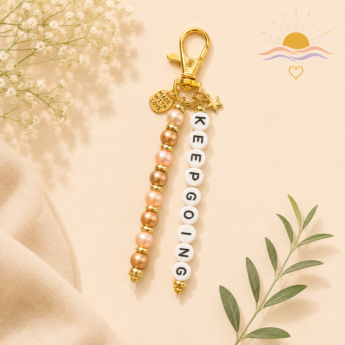 Keep Going Keychain
