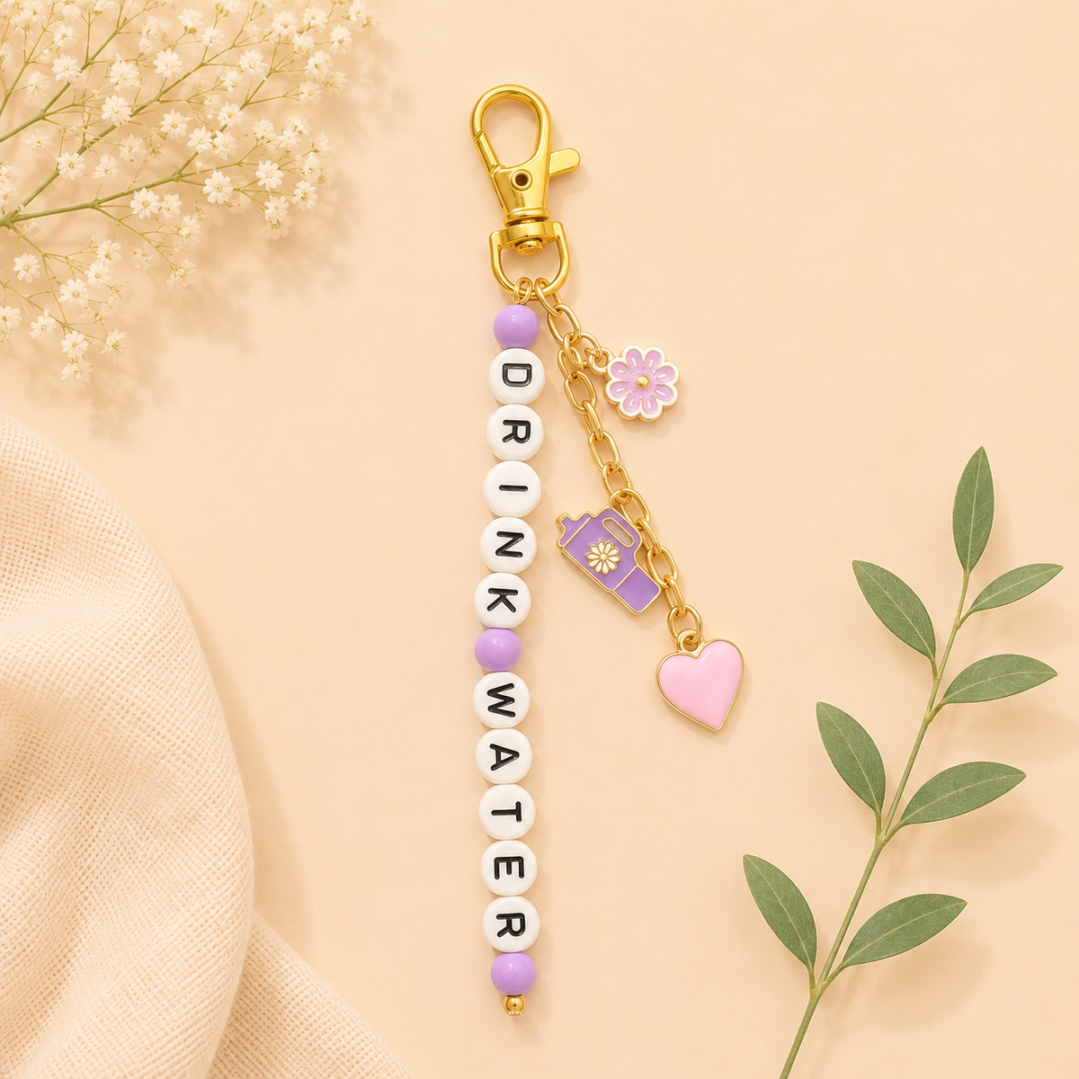 Purple Drink Water Keychain
