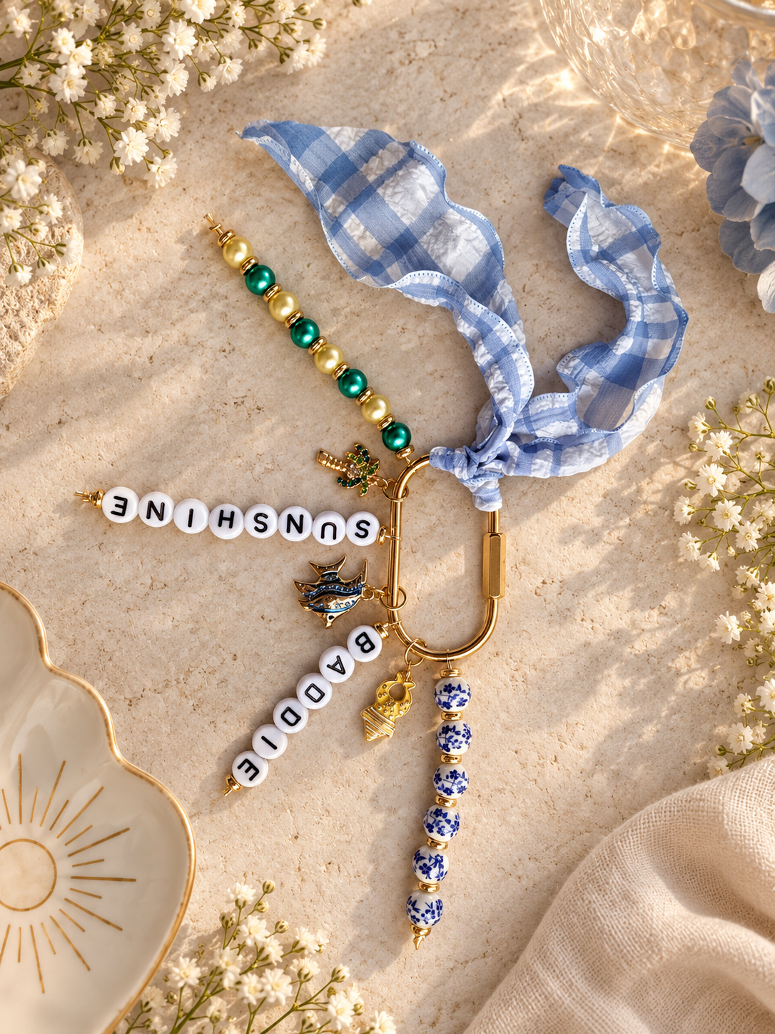 Beach inspired Bag Charm